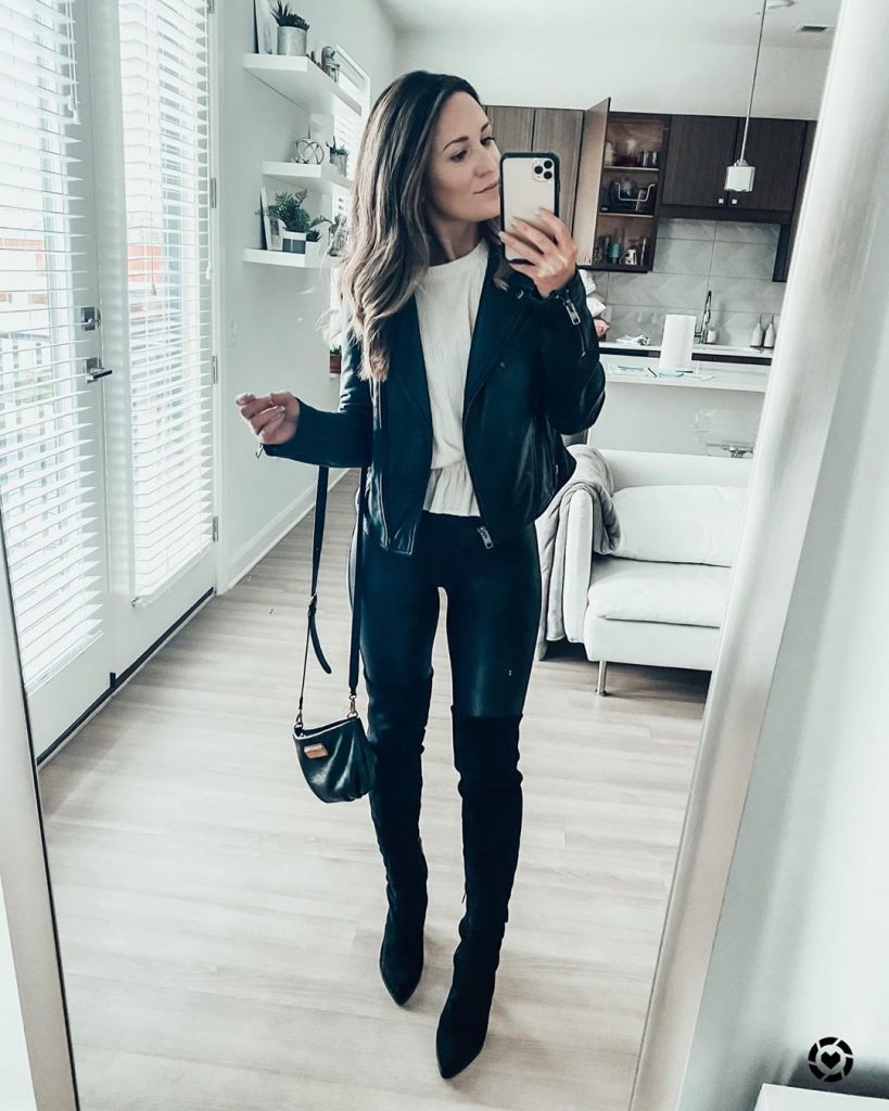 How To Style Spanx Faux Leather Leggings