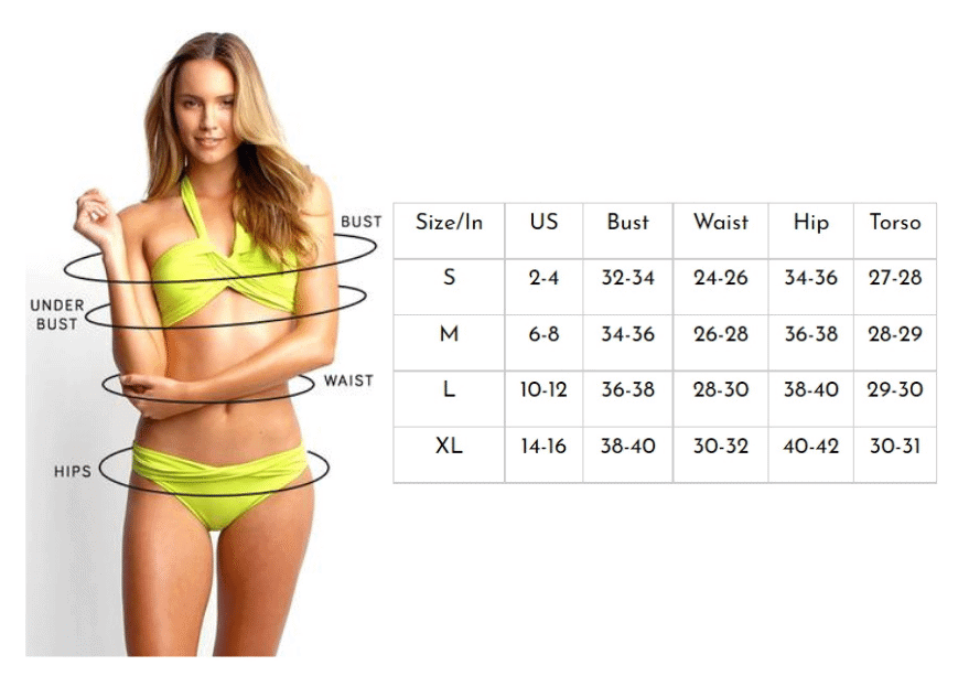 beachsissi reviews sizing chart