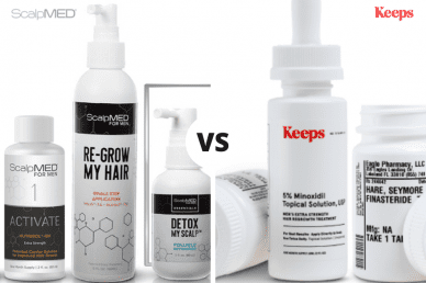 ScalpMED vs. Keeps: What’s the best men’s hair loss treatment?