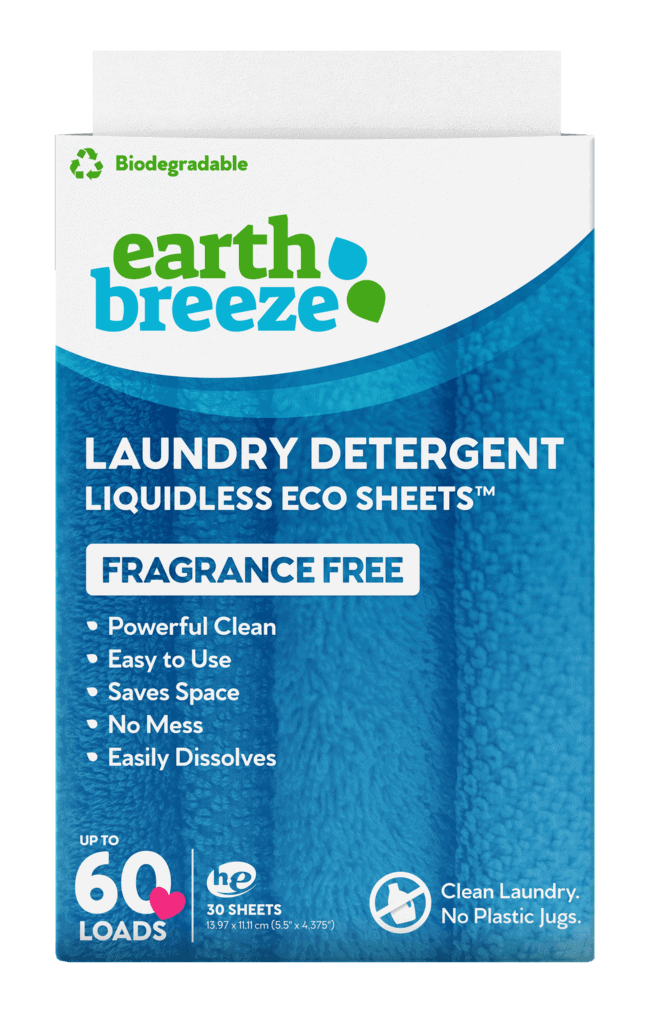 Earth Breeze Laundry Detergent Eco Sheets - 60 Loads