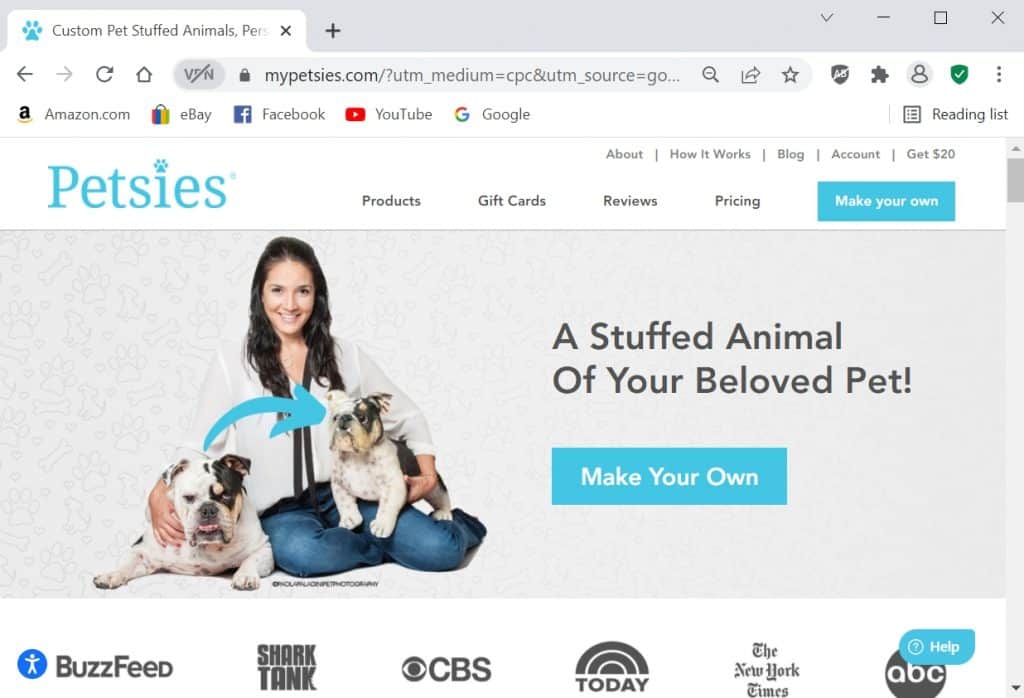 petsies review, ordering custom stuffed animals that look like your pet, petsies website