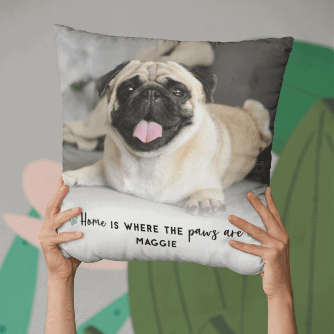 purchase custom pillows with image of your dog or cat, petsies review