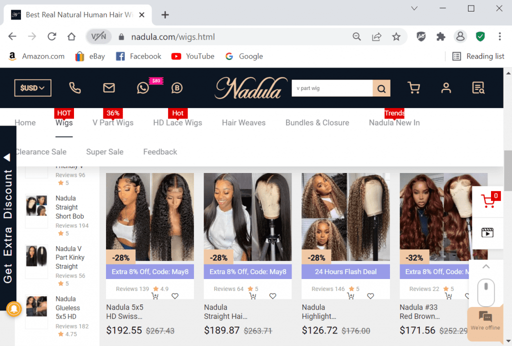 shopping from nadula hair review