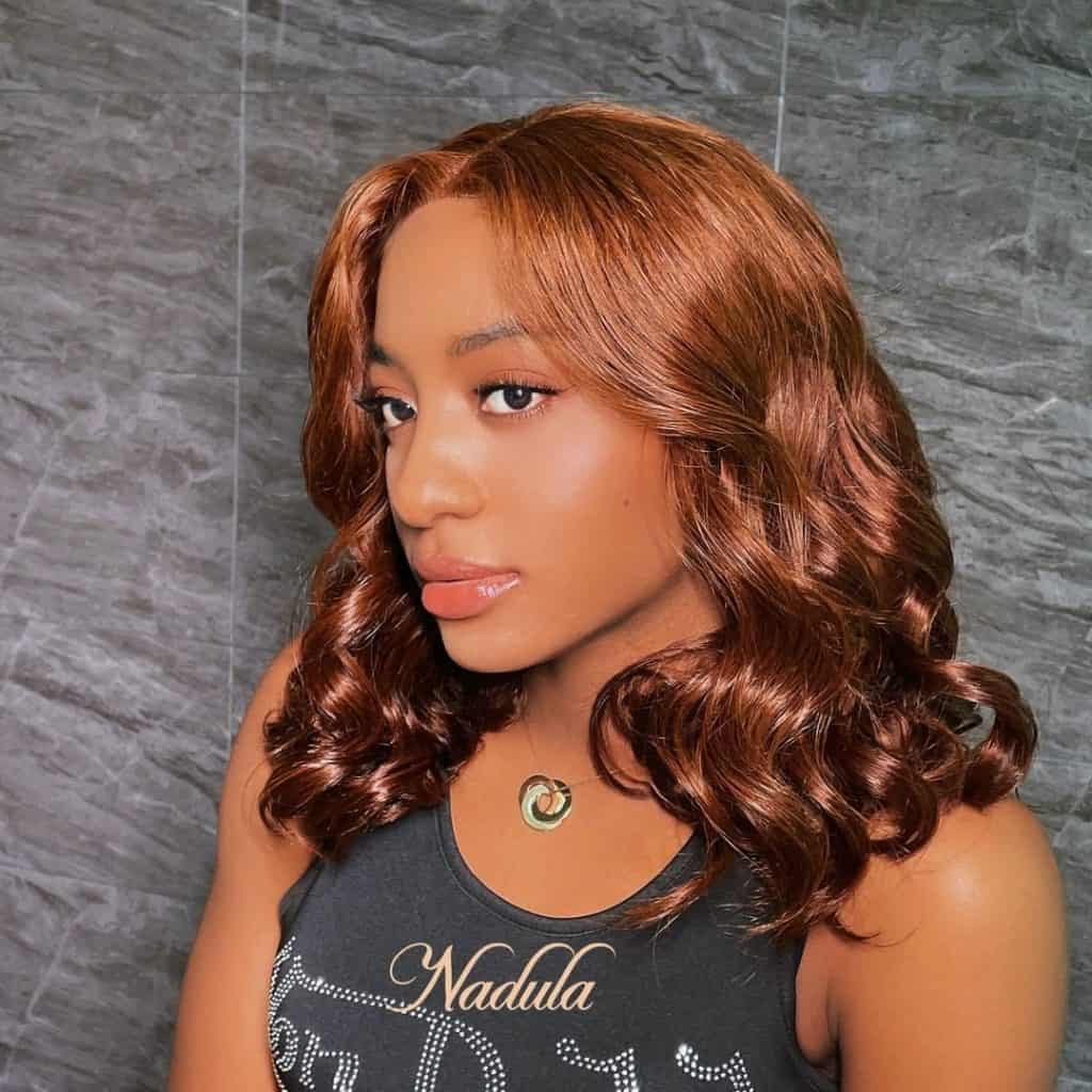 woman wearing nadula hair for nadula review