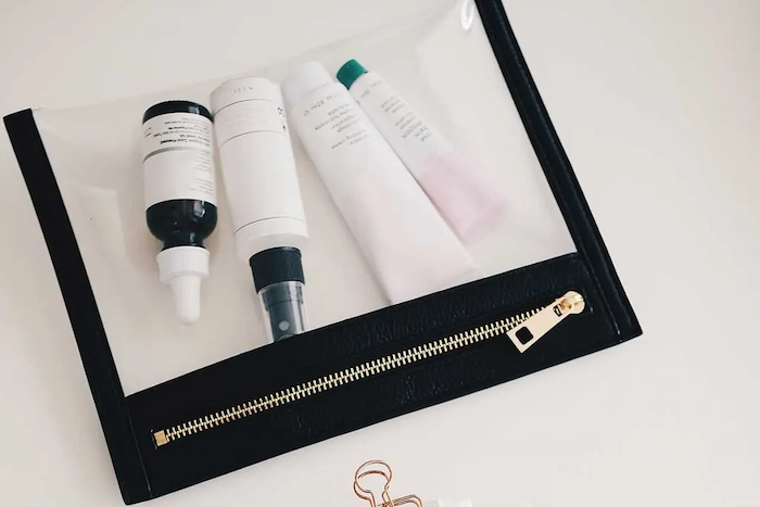 4 items in makeup bag for the Ultimate Minimalist Beauty Routine copy