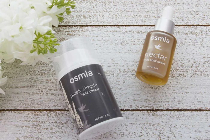 Packaging Osmia Organics Nectar Nourishing Drops Review copy