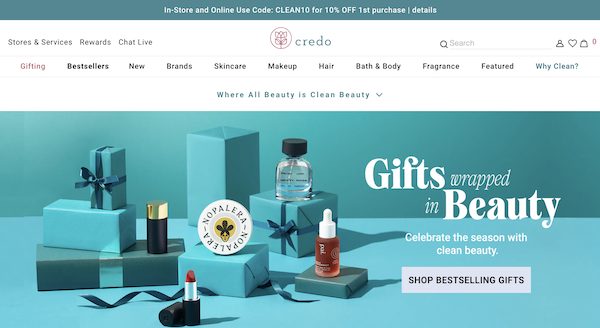 Where To Buy Clean Beauty Online - credo beauty