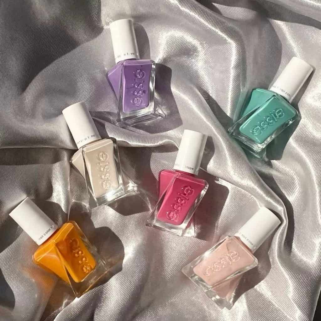 image of various Essie nail polish bottles, purchased from beyond polish reviews how to buy esse polish online