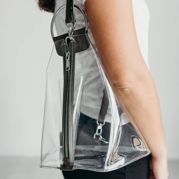 Margo Paige Clear Backpack in black