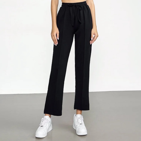 j.ing black slit pants