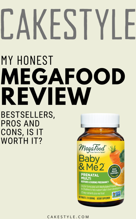 Bottle of MegaFood's Baby and Me 2 prenatal multivitamin