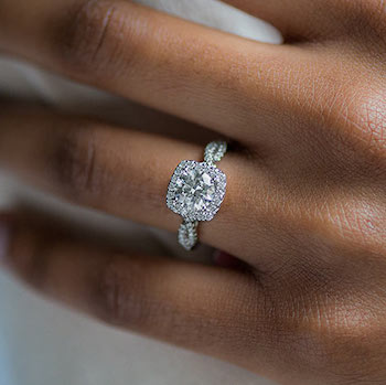 White Gold Classic Engagement Ring