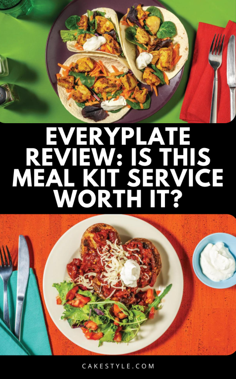 everyplate review two plates showing examples of what you can eat when you get this meal subscription