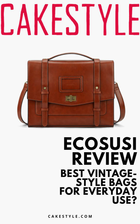 Brown vintage-style handbag as an example of the bags in our Ecosusi review