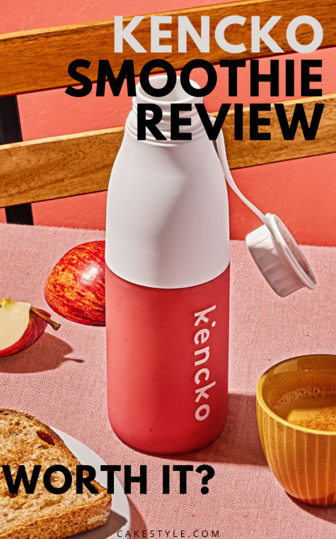 Kencko review Kencko smoothie bottle with breakfast