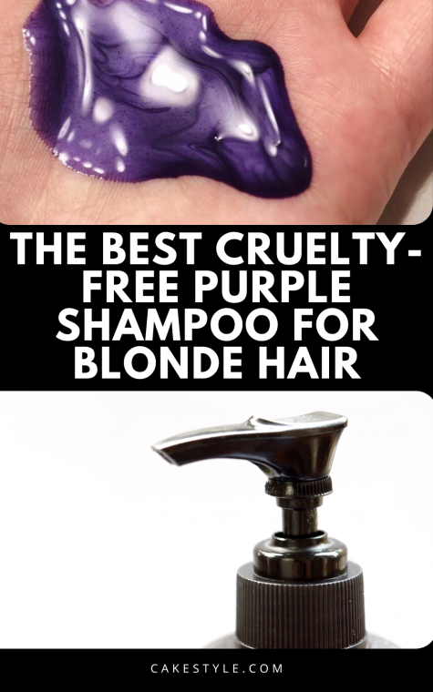 Hand showing some of the best cruelty-free purple shampoo 