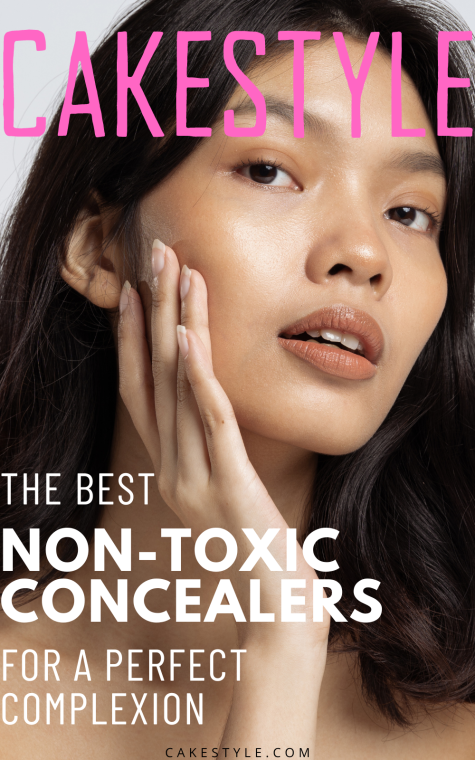Woman with glowing skin showing the benefits of using non-toxic concealer