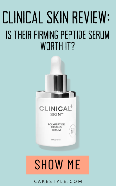 Clinical Skin review firming serum bottle with dropper